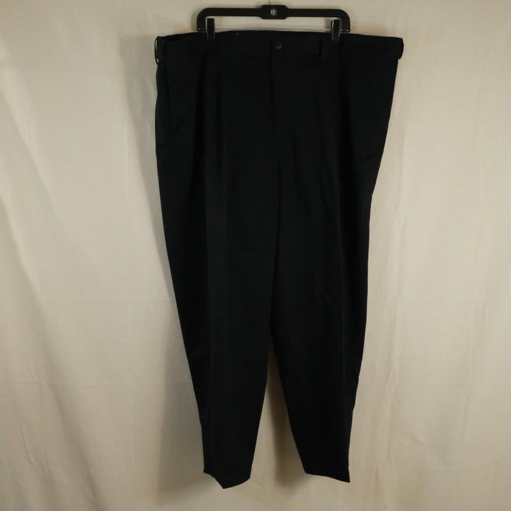 Oak Hill 50x28 Premium Pant Black Khaki Pleated 100% Cotton Mens